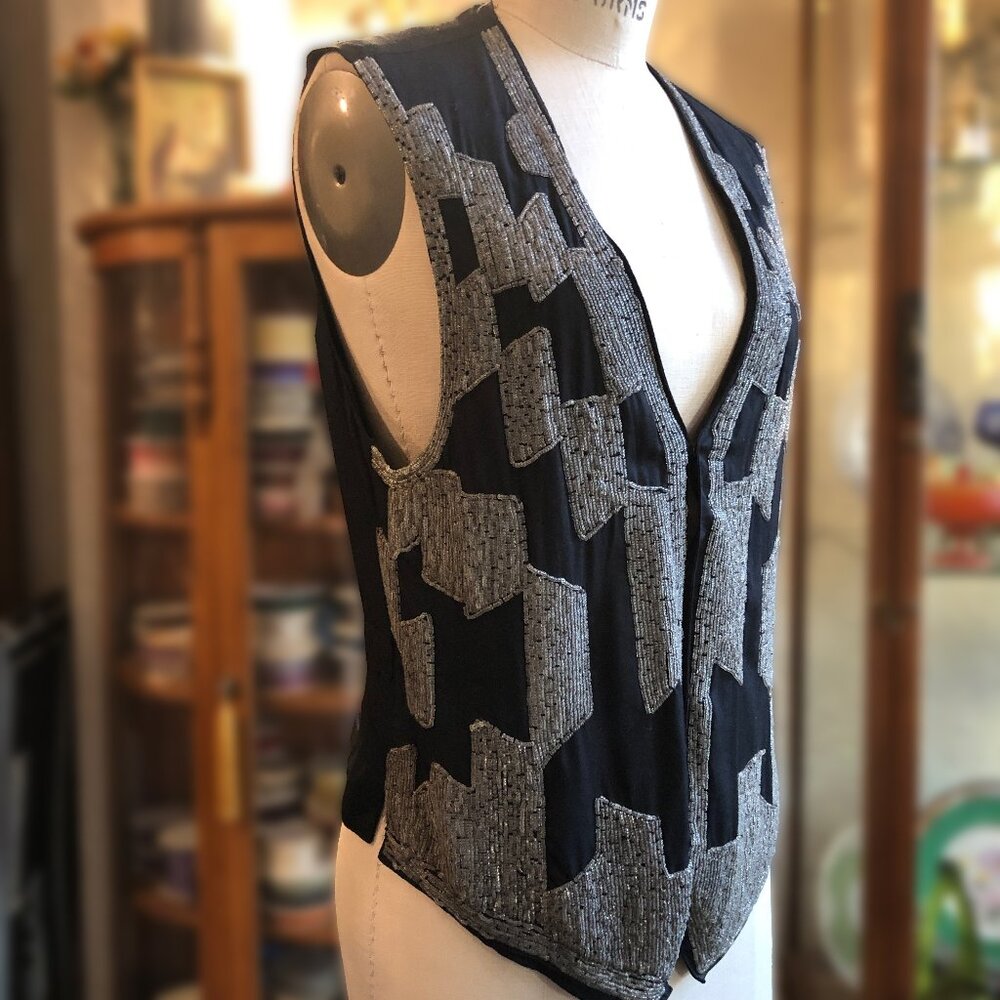 KENAR ANN TIJAN BEADED VEST